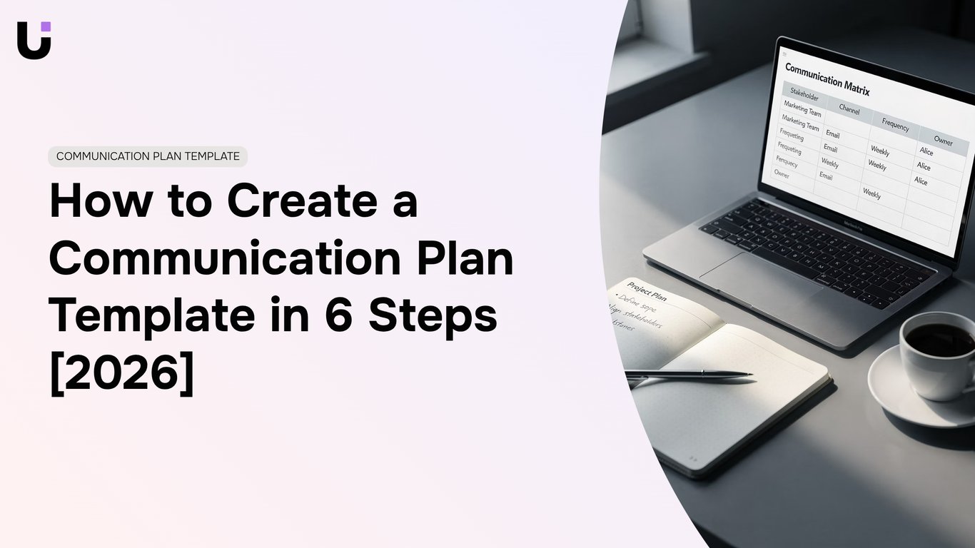 Communication Plan Template for Projects & Teams