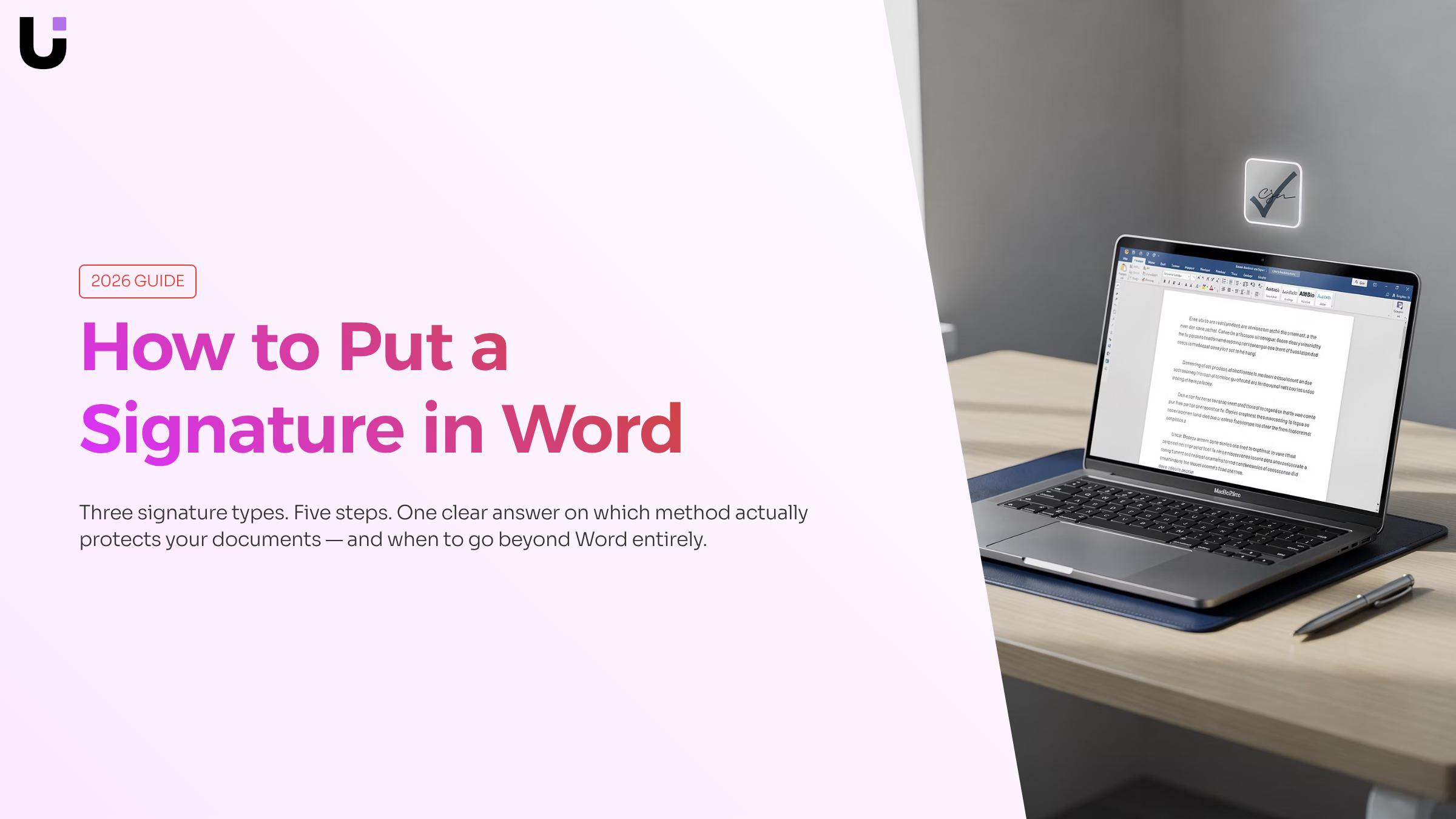 How to electronically sign a Word document