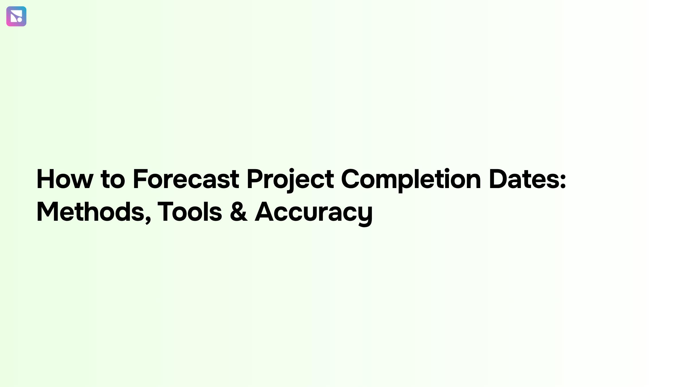 Professional project management dashboard showing timeline forecasts and completion milestones in clean blue interface design