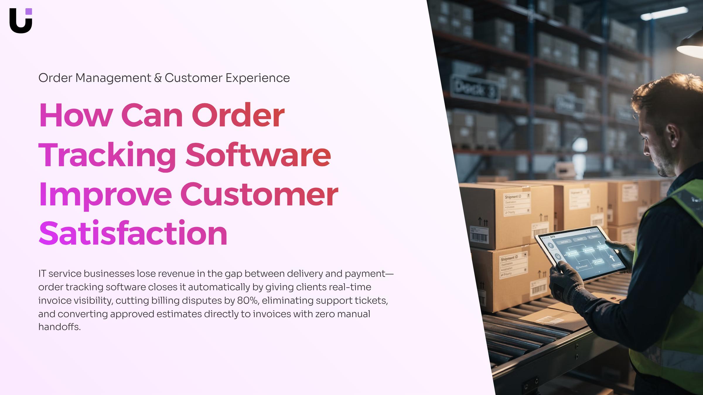 How can order tracking software improve customer satisfaction