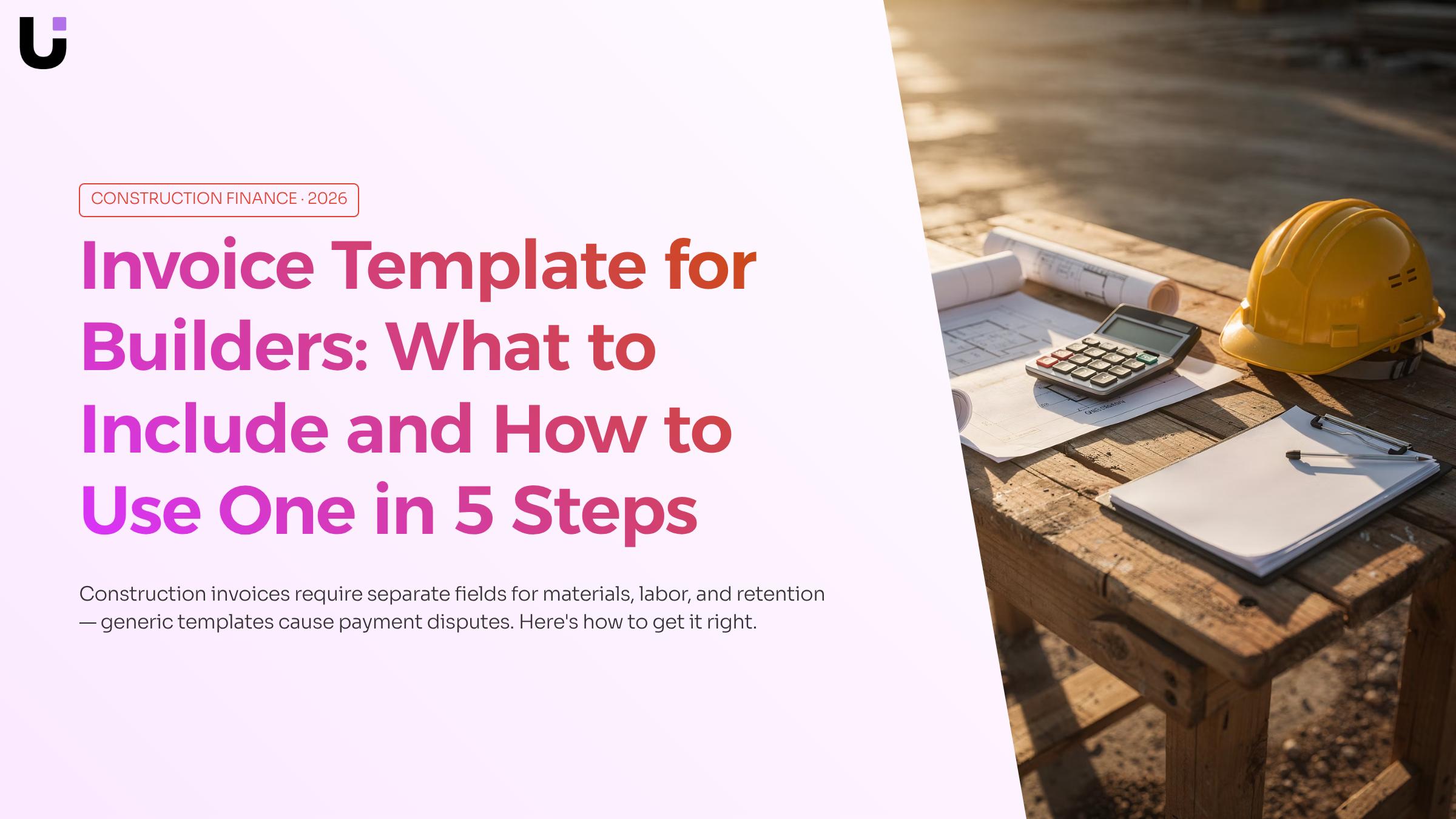 What is the best invoice template for builders