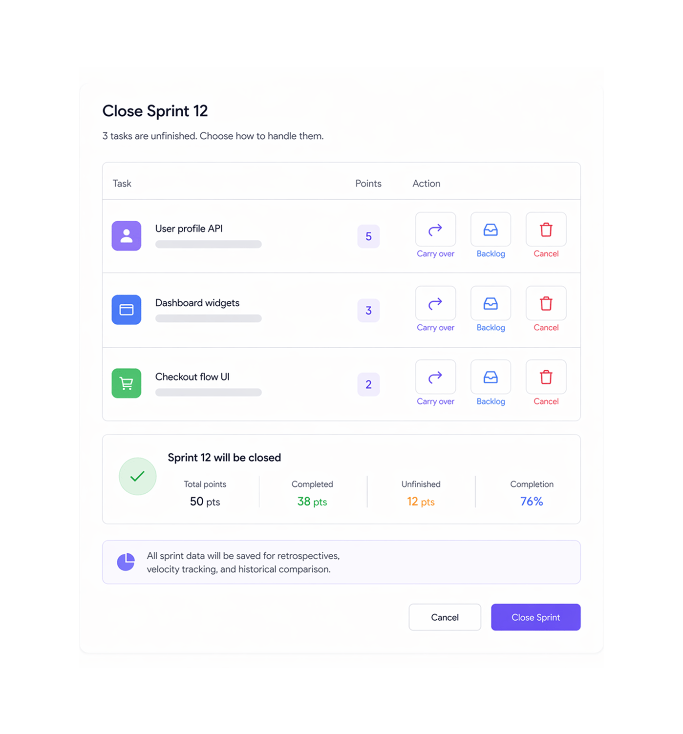 Workflow step screenshot