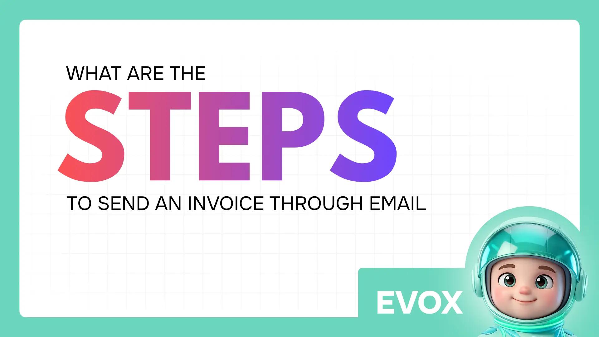 What are the steps to send an invoice through email