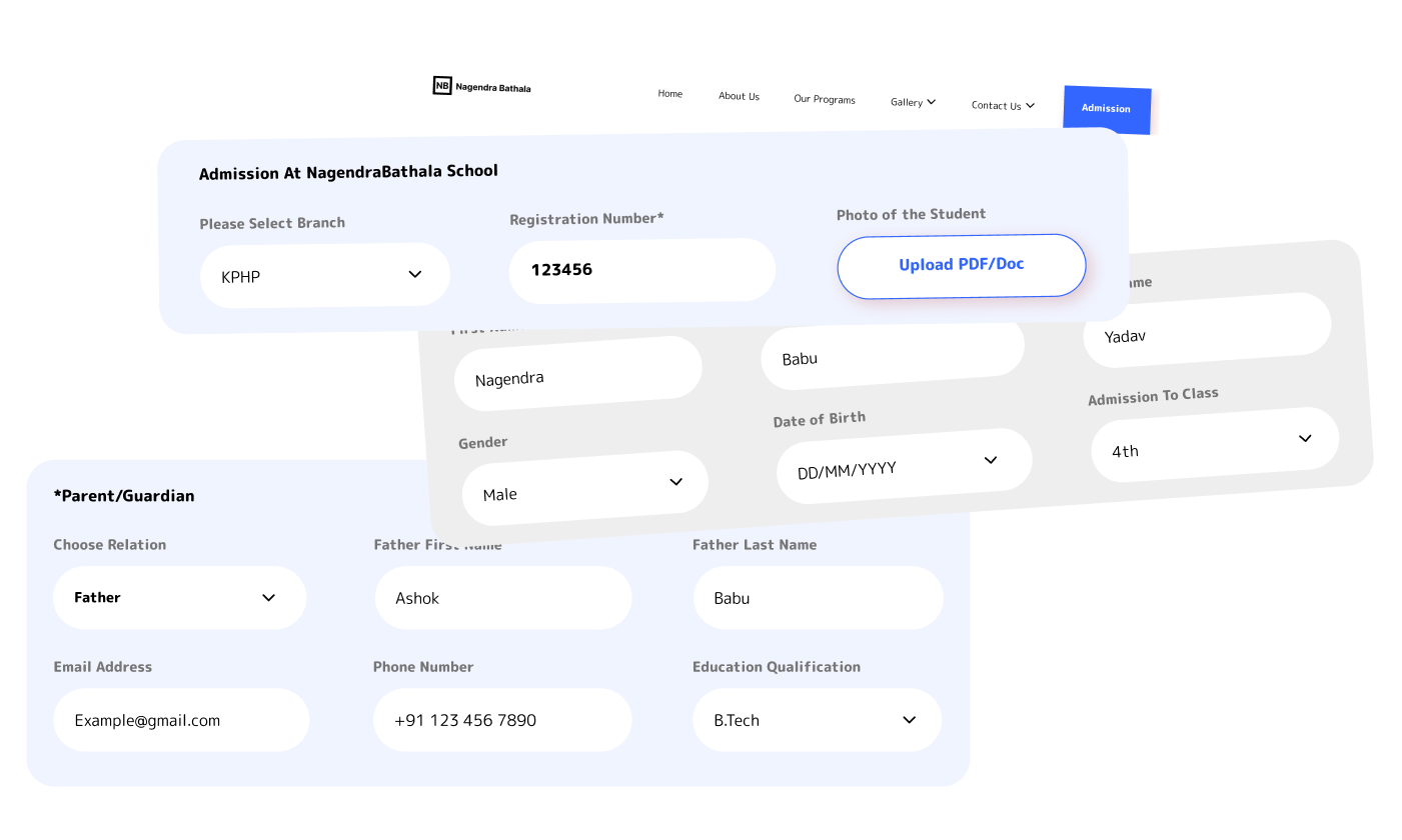 One Click Digital Admission    Completion