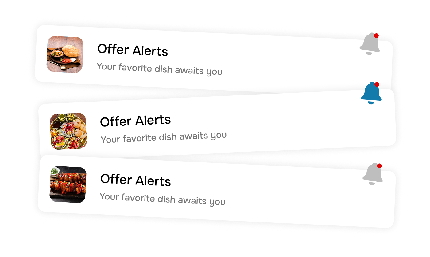 Personalised Dish &    Offer Alerts