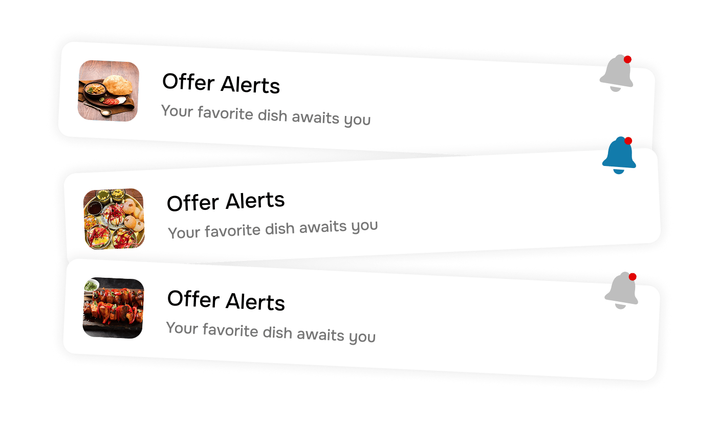 Personalised Dish &    Offer Alerts