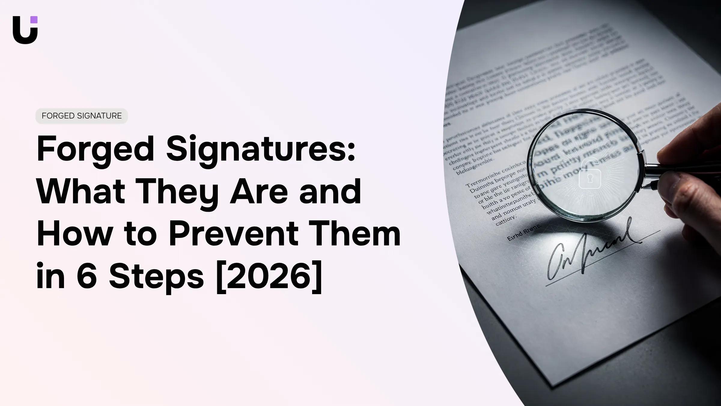 How to prevent forged signatures in business documents