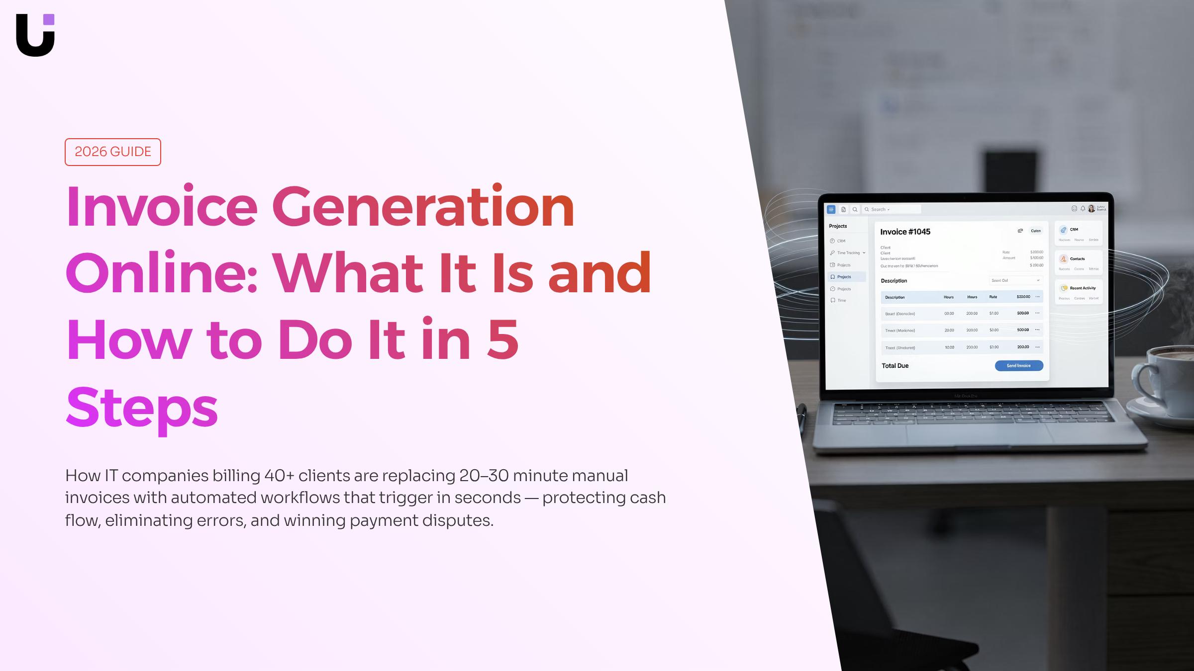 What are the benefits of online invoice generation