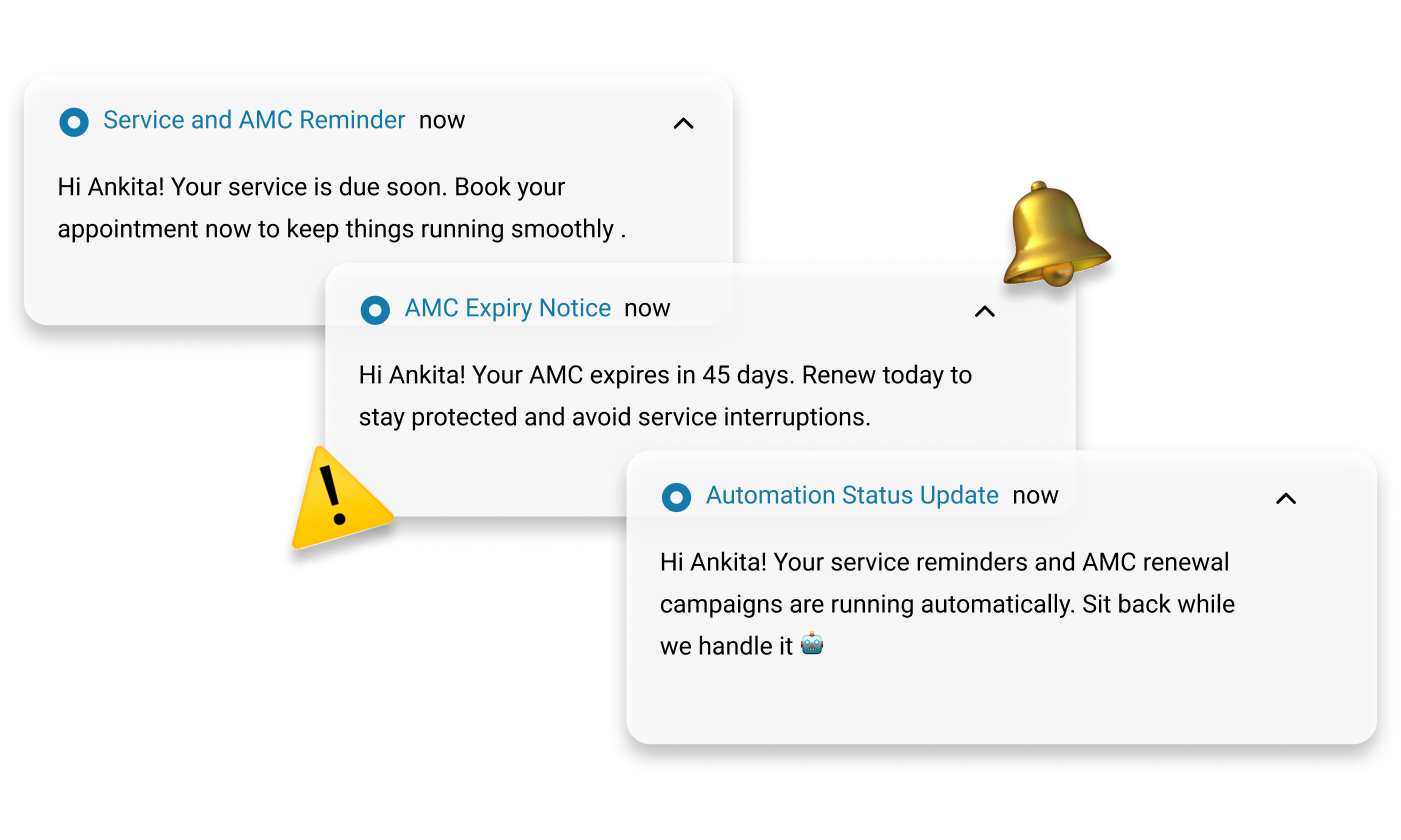 Service and AMC Reminder   Automation  