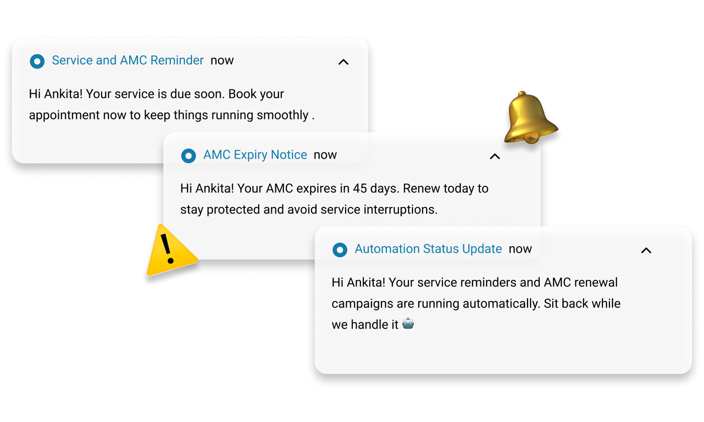 Service and AMC Reminder   Automation  