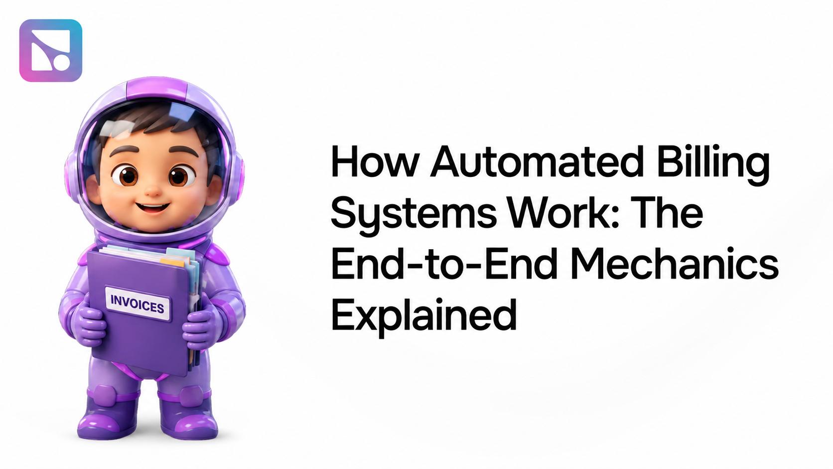 Digital billing system automation workflow with interconnected data nodes and payment processing visualization