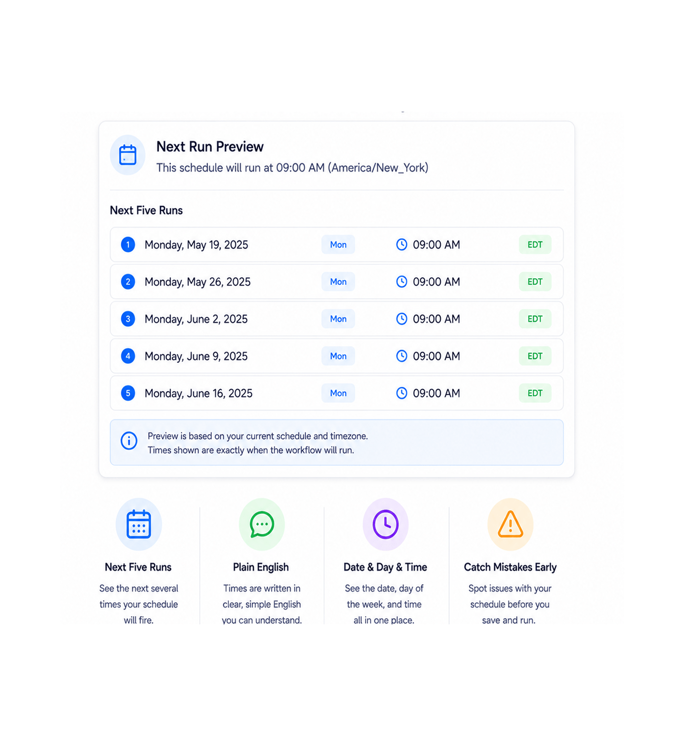 Workflow step screenshot