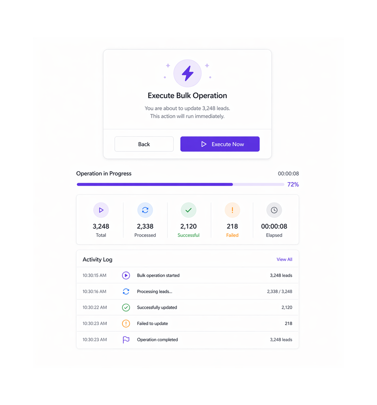 Workflow step screenshot