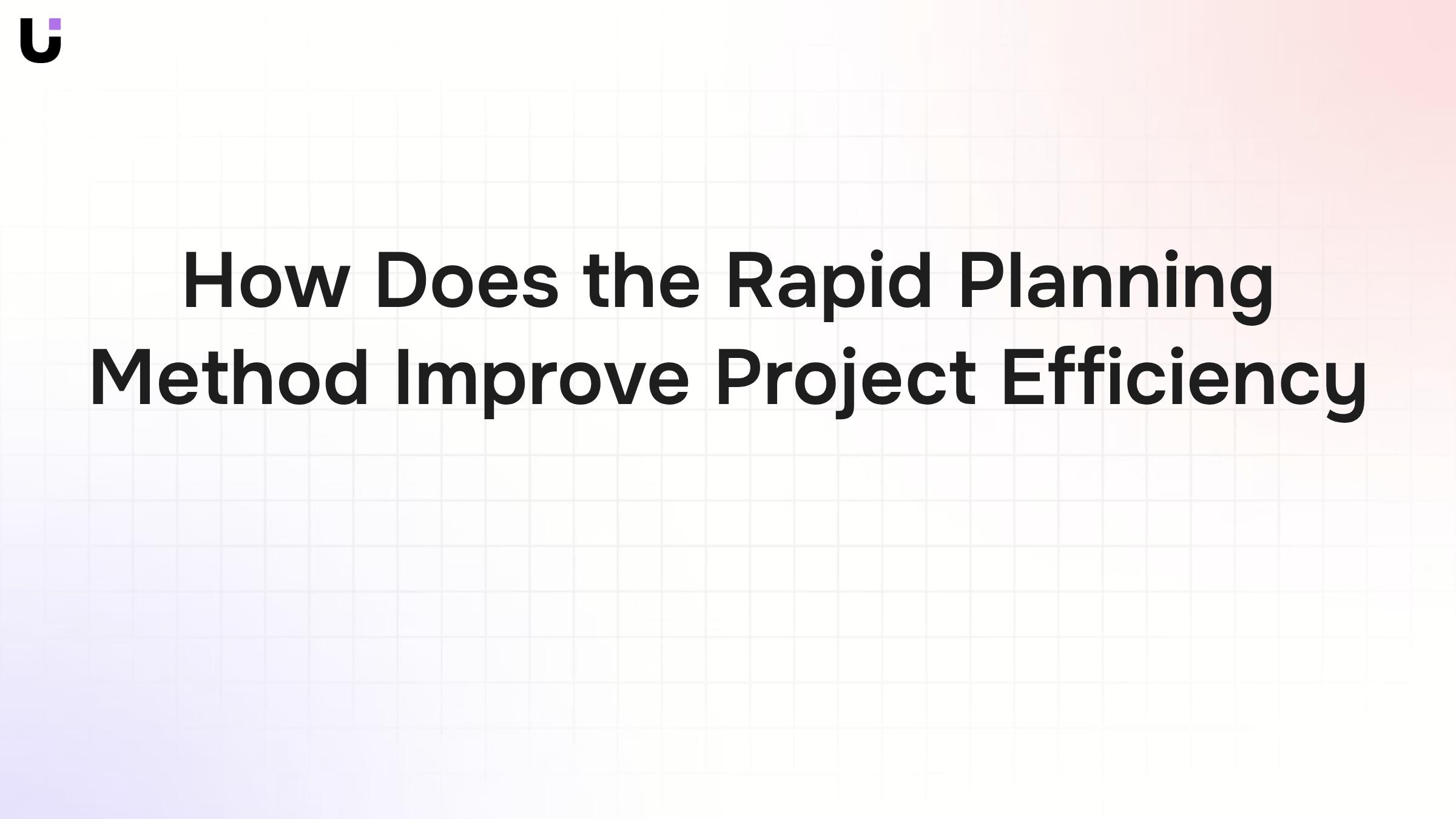 Modern digital project timeline visualization showing efficient workflow optimization and rapid planning methodology