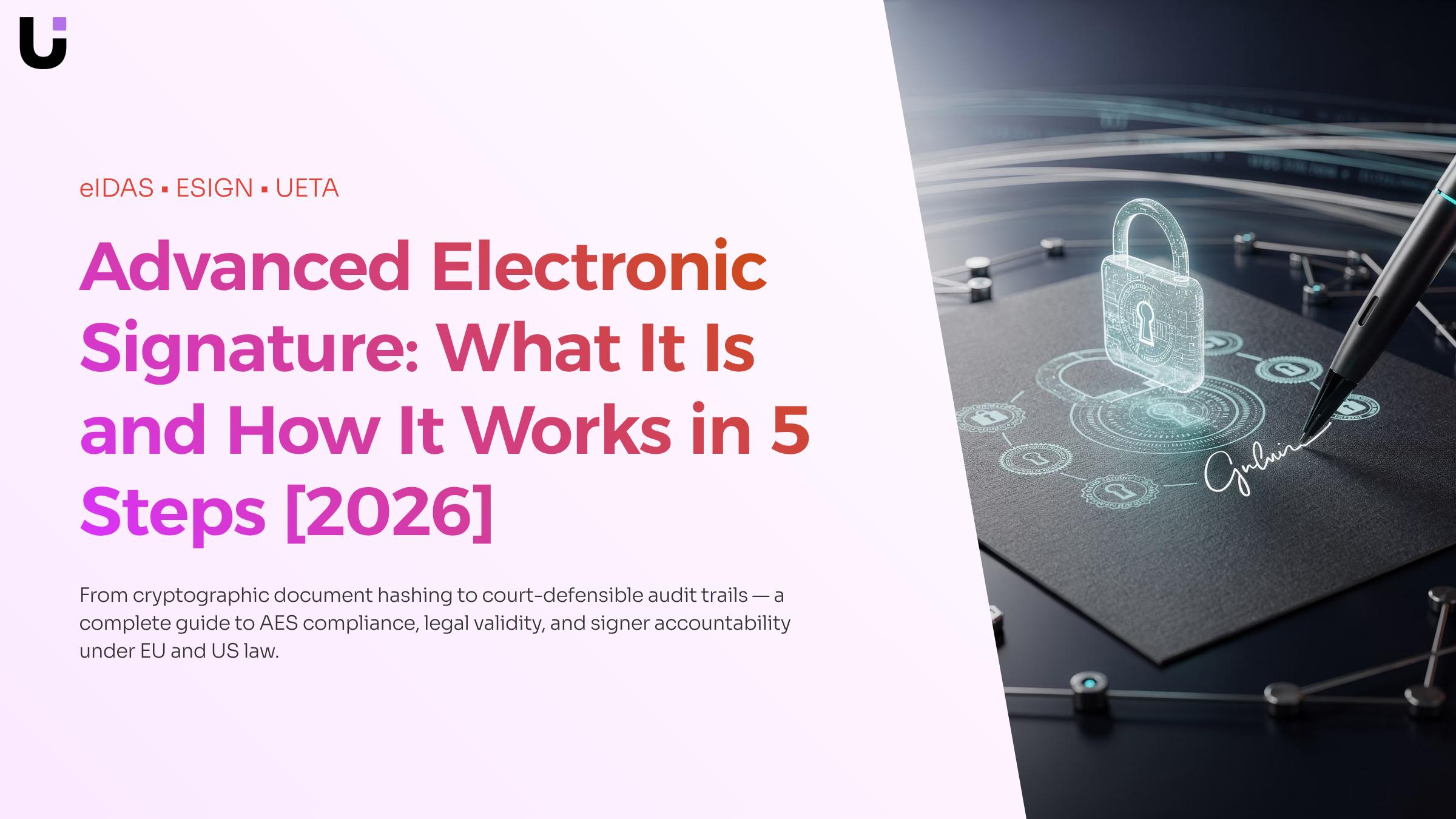 How does advanced electronic signature work