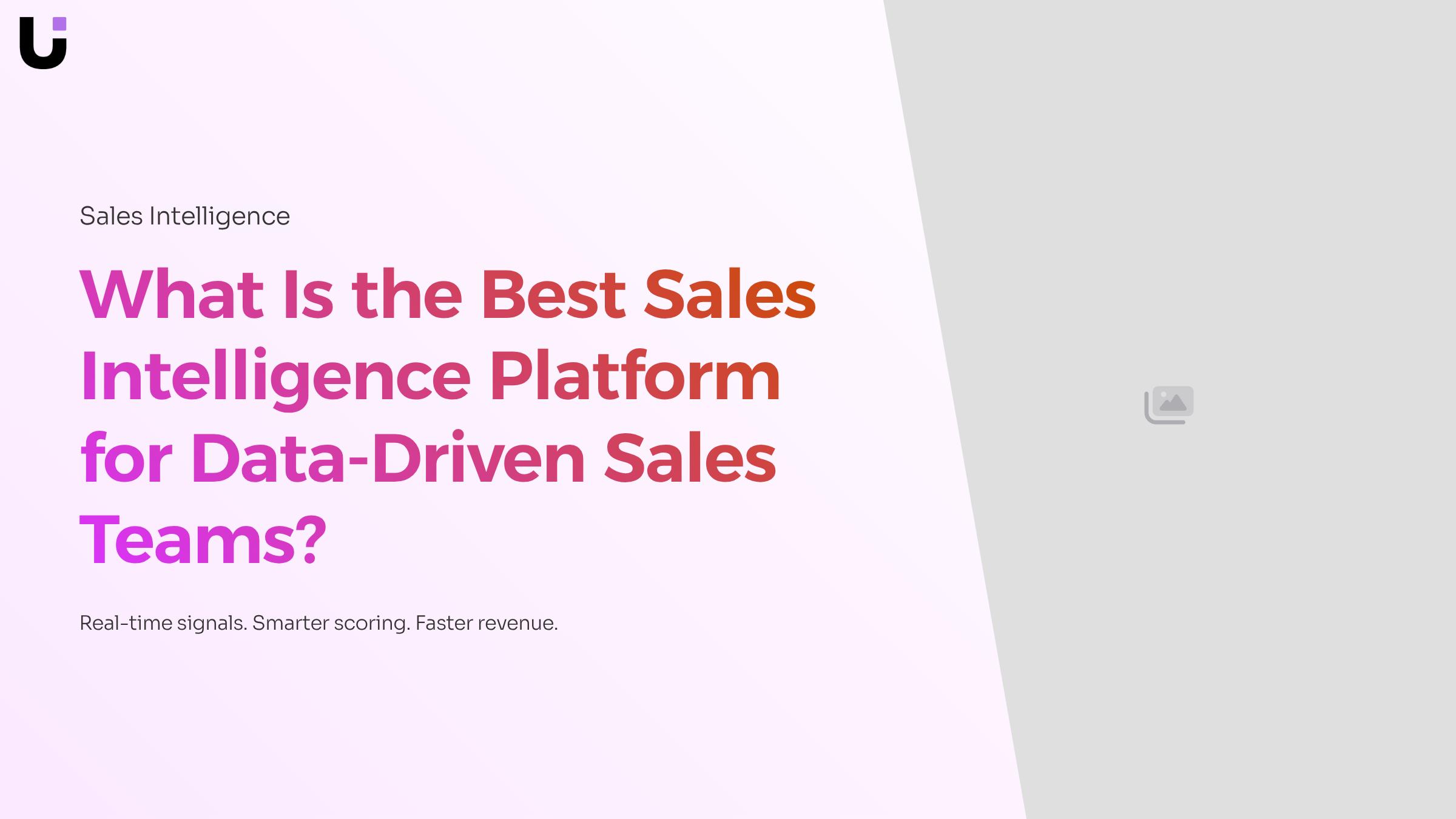 What Is the Best Sales Intelligence Platform for Data-Driven Sales Teams?