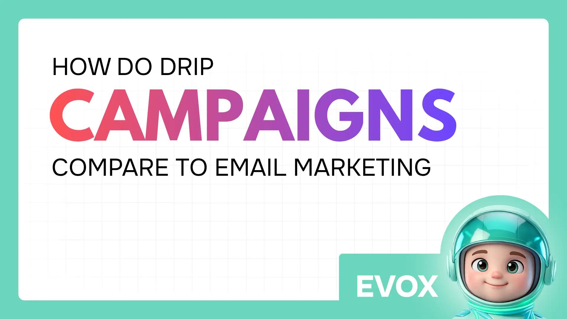 How do drip campaigns compare to email marketing