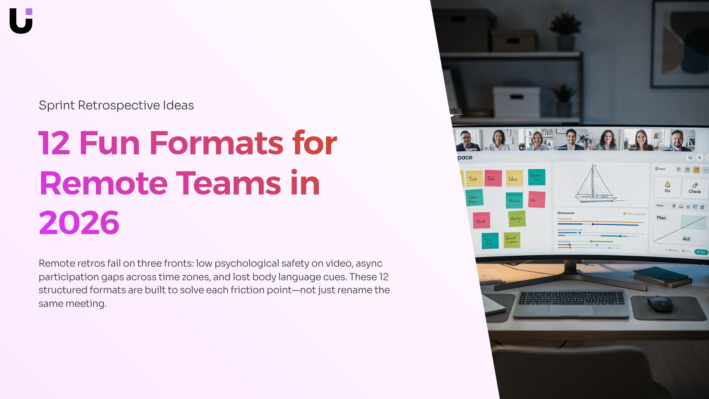 What are some fun sprint retrospective ideas for remote teams