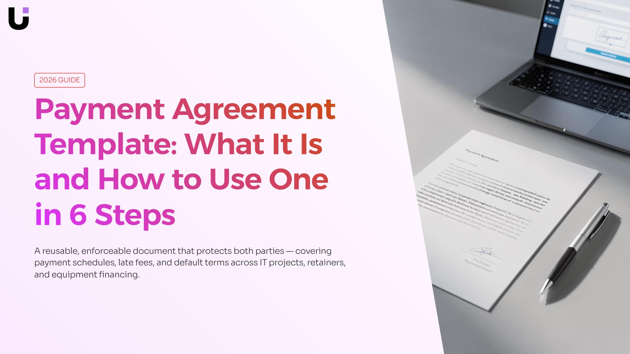 What is the difference between a payment contract and a payment agreement template