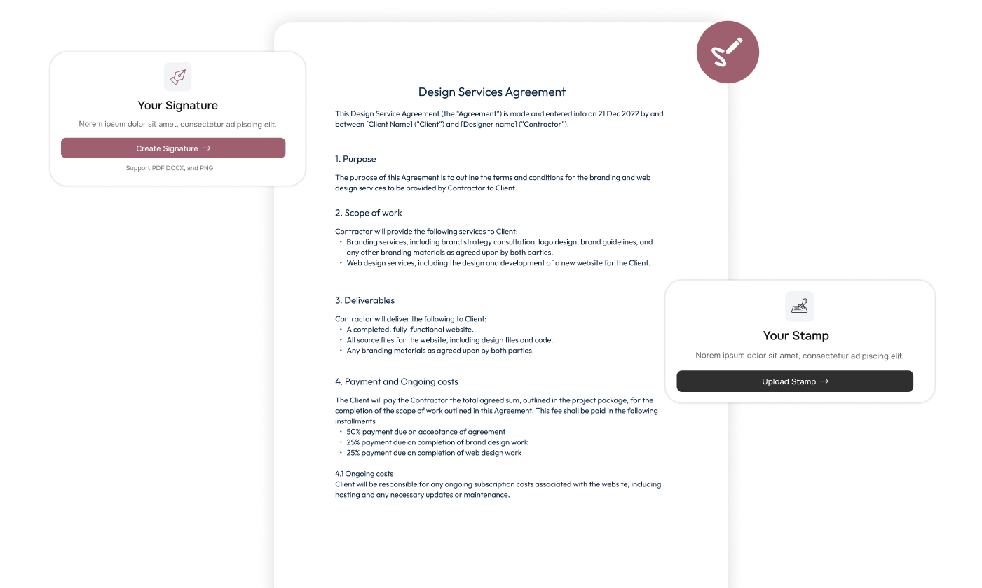 Digital Contract and Subscription    Agreement Signing 