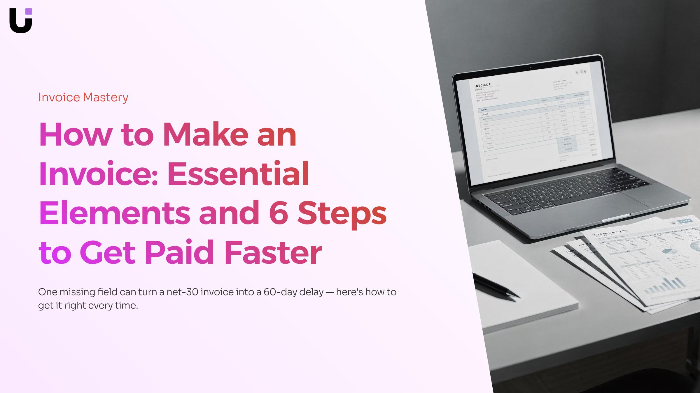 What are the essential elements of an invoice