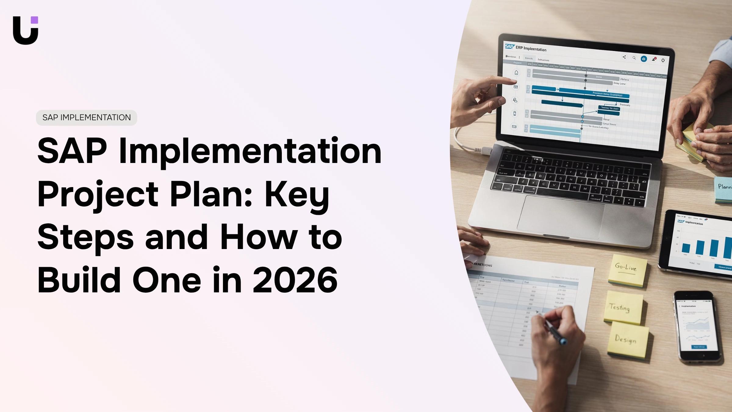 What are the key steps in an SAP implementation project plan
