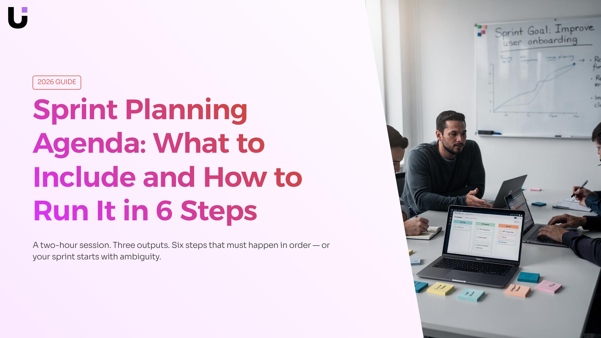 What should be included in a sprint planning agenda