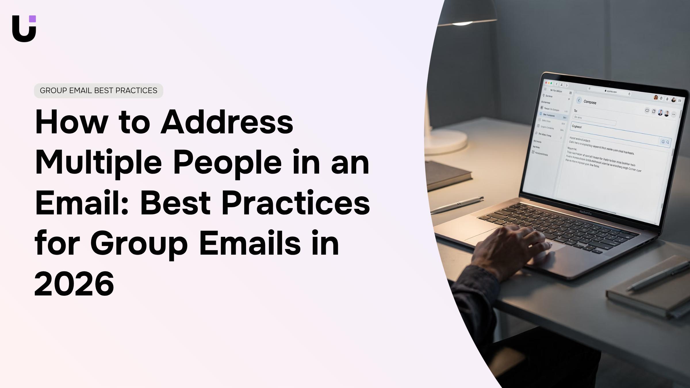 What are the best practices for addressing a group in a formal email