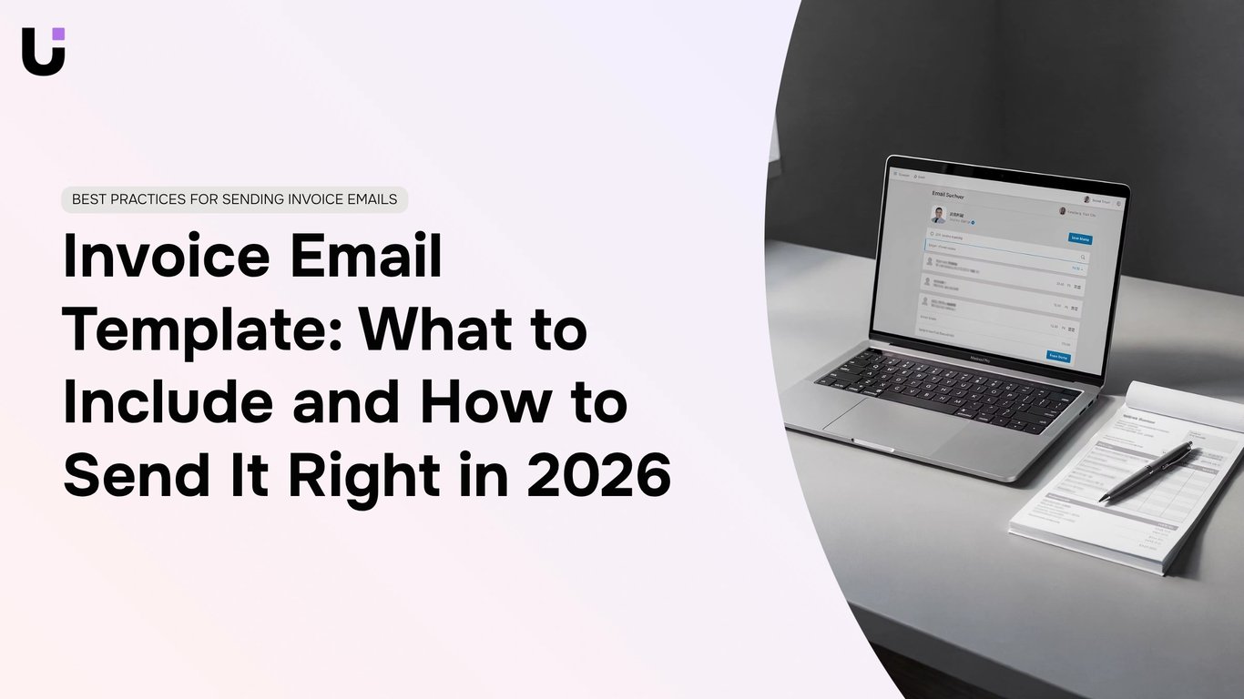 What are some best practices for sending invoice emails