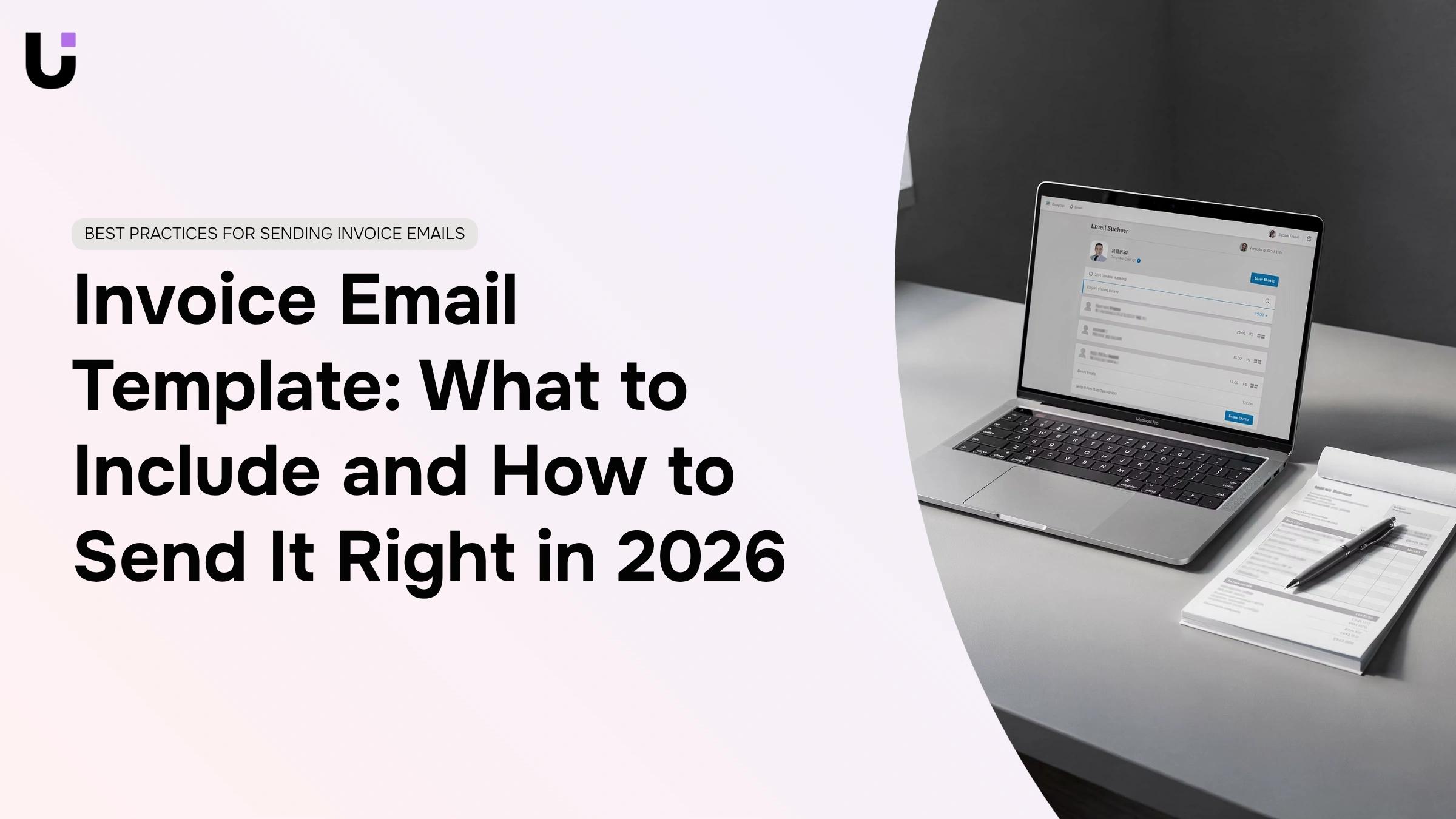 What are some best practices for sending invoice emails