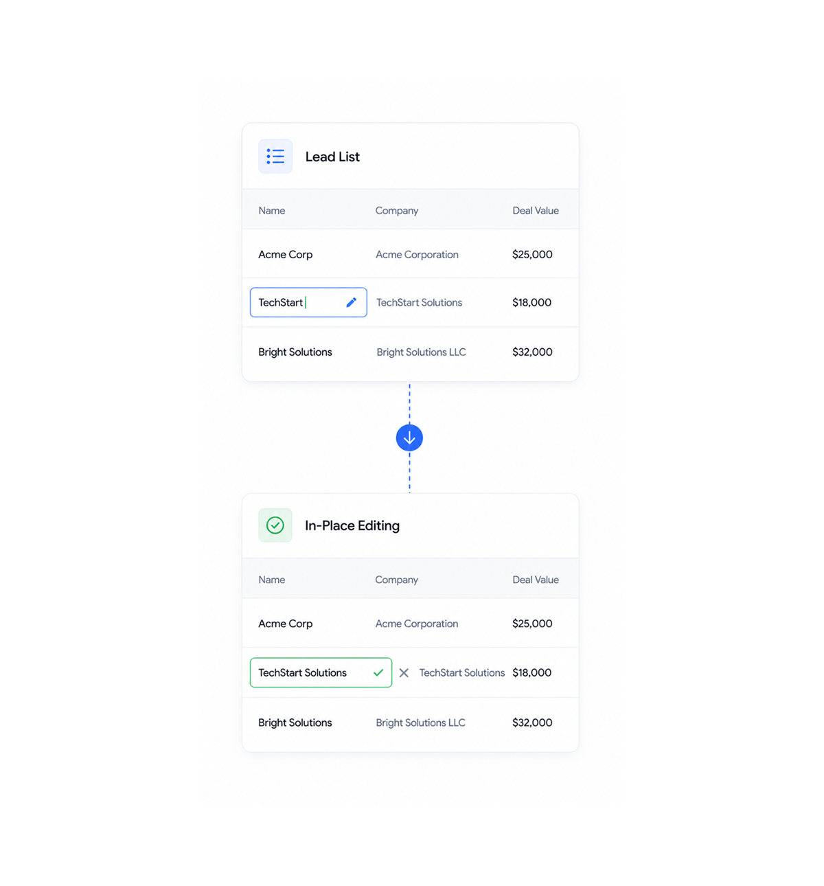 Workflow step screenshot