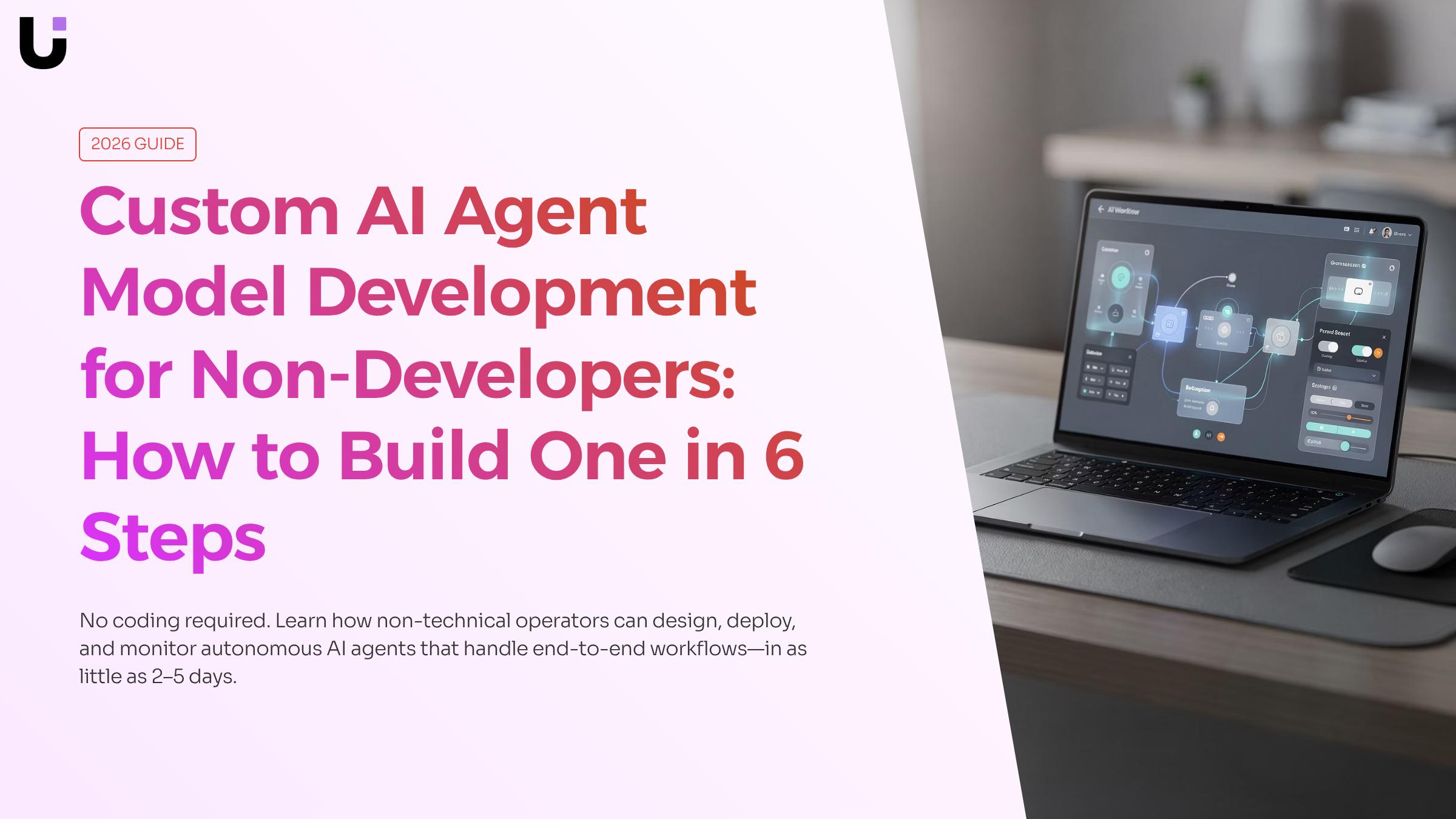 How can I develop a custom AI agent model without coding experience